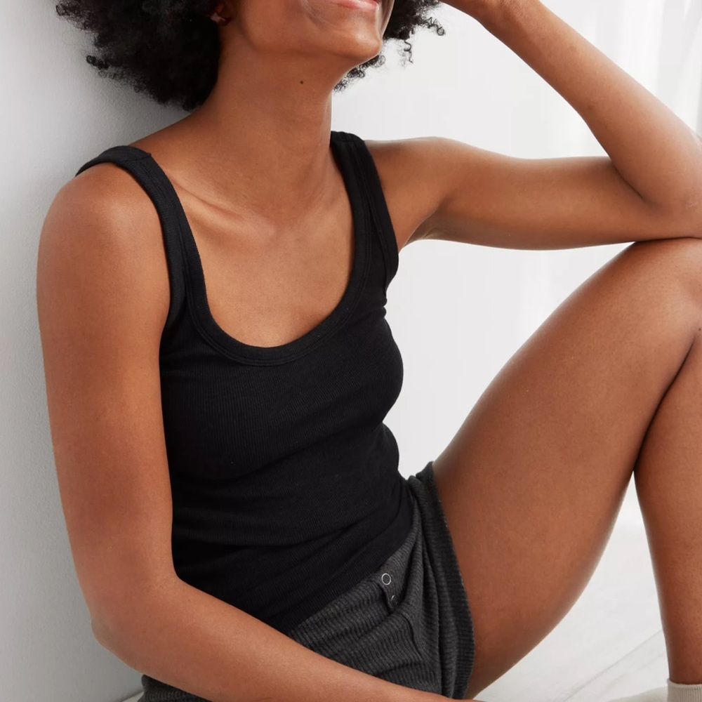Aerie Ribbed Cotton Tank